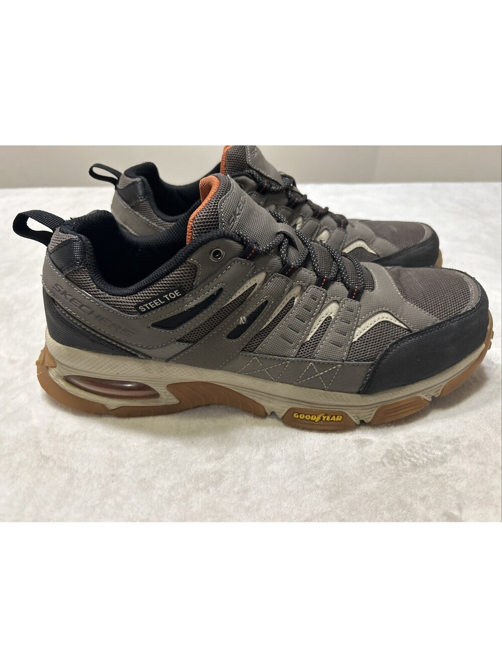 Skechers Work Shoes Men’s Size 13 Gray Steel Toe ASTM F2413-24 EH SR Safety